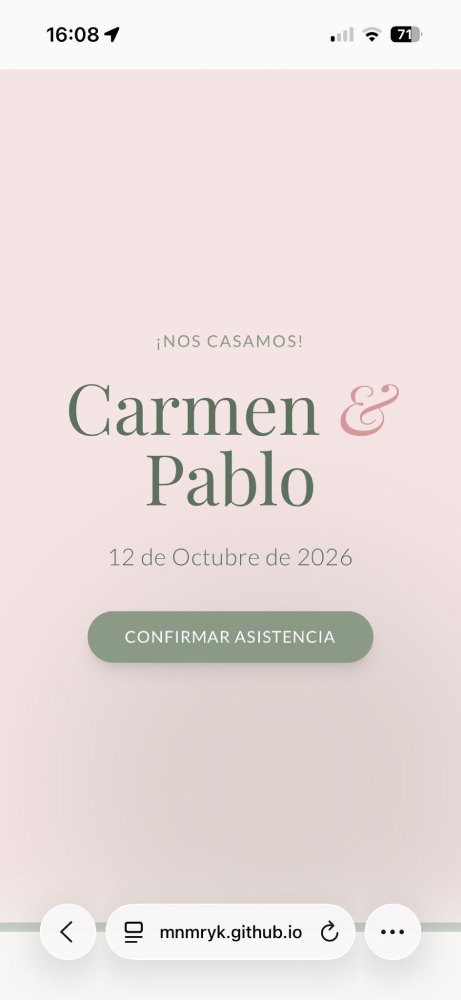 Demo Invitación Boda Carmen y Pablo